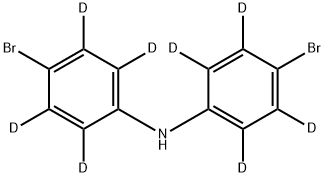 4-Bromo-N-(4-bromophenyl-2,3,5,6-d4)benzen-2,3,5,6-d4-amine Struktur