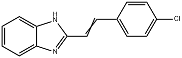 1H-Benzimidazole, 2-[2-(4-chlorophenyl)ethenyl]- Struktur