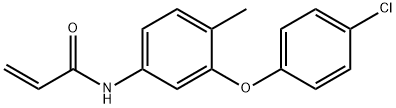 2-Propenamide, N-[3-(4-chlorophenoxy)-4-methylphenyl]- Struktur