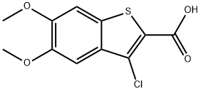 Benzo[b]thiophene-2-carboxylic acid, 3-chloro-5,6-dimethoxy- Struktur