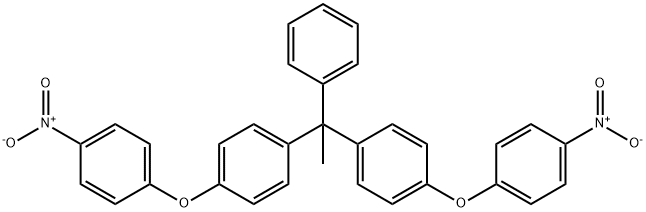 Benzene, 1,1'-(1-phenylethylidene)bis[4-(4-nitrophenoxy)- Struktur