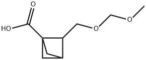 Bicyclo[1.1.1]pentane-1-carboxylic acid, 2-[(methoxymethoxy)methyl]- Struktur