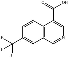 4-Isoquinolinecarboxylic acid, 7-(trifluoromethyl)- Struktur