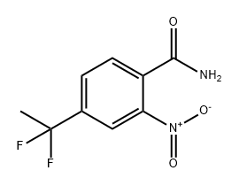 Benzamide, 4-(1,1-difluoroethyl)-2-nitro- Struktur