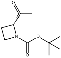 1-Azetidinecarboxylic acid, 2-acetyl-, 1,1-dimethylethyl ester, (2R)- Struktur