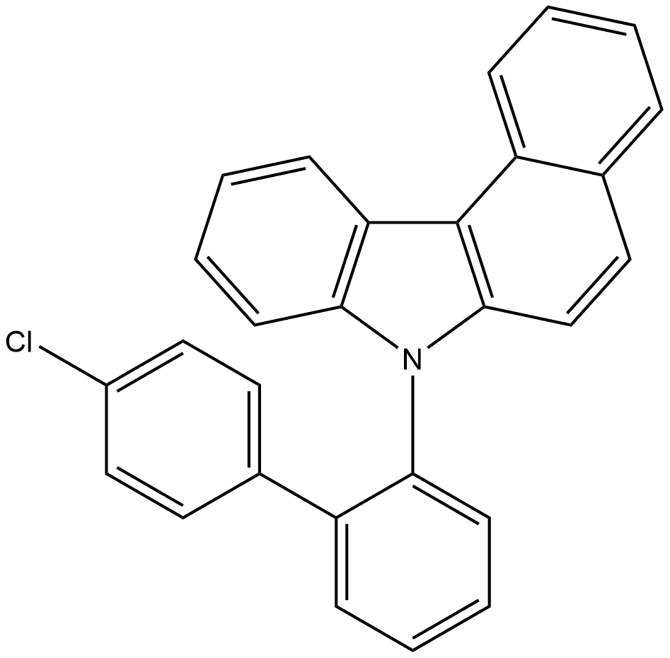 7-(4'-chloro-[1,1'-biphenyl]-2-yl)-7H-benzo[c]carbazole Struktur