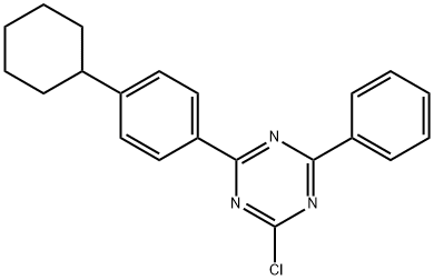 1,3,5-Triazine, 2-chloro-4-(4-cyclohexylphenyl)-6-phenyl- Struktur