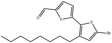 [2,2'-Bithiophene]-5-carboxaldehyde, 5'-bromo-3'-octyl- Struktur