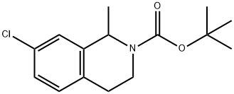 1,1-Dimethylethyl 7-chloro-3,4-dihydro-1-methyl-2(1H)-isoquinolinecarboxylate Struktur