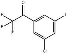 3’-Chloro-5’-iodo-2,2,2-trifluoroacetophenone Struktur