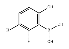 Boronic acid, B-(3-chloro-2-fluoro-6-hydroxyphenyl)- Struktur