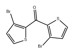 Methanone, bis(3-bromo-2-thienyl)- Struktur