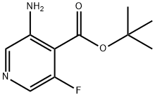 1,1-Dimethylethyl 3-amino-5-fluoro-4-pyridinecarboxylate Struktur