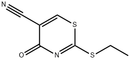 4H-1,3-Thiazine-5-carbonitrile, 2-(ethylthio)-4-oxo- Struktur