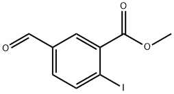 Benzoic acid, 5-formyl-2-iodo-, methyl ester Struktur