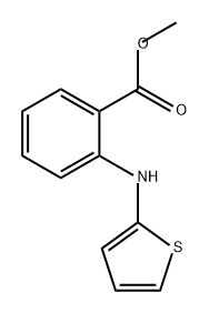 Benzoic acid, 2-(2-thienylamino)-, methyl ester Struktur