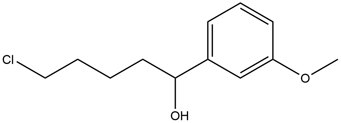 Benzenemethanol, α-(4-chlorobutyl)-3-methoxy- Struktur