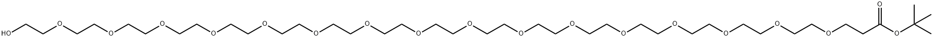 Hydroxy-PEG16-t-butyl ester Struktur