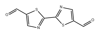 [2,2'-Bithiazole]-5,5'-dicarboxaldehyde Struktur