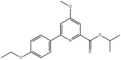 2-Pyridinecarboxylic acid, 6-(4-ethoxyphenyl)-4-methoxy-, 1-methylethyl ester Struktur