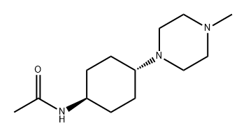 Acetamide, N-[trans-4-(4-methyl-1-piperazinyl)cyclohexyl]- Struktur