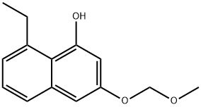 1-Naphthalenol, 8-ethyl-3-(methoxymethoxy)- Struktur