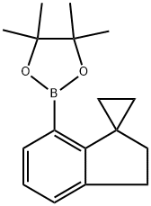 1,3,2-Dioxaborolane, 2-(2',3'-dihydrospiro[cyclopropane-1,1'-[1H]inden]-7'-yl)-4,4,5,5-tetramethyl- Struktur