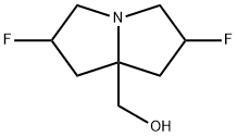 1H-Pyrrolizine-7a(5H)-methanol, 2,6-difluorotetrahydro- Struktur