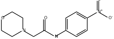 4-Morpholineacetamide, N-(4-nitrophenyl)- Struktur