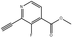 methyl 2-ethynyl-3-fluoropyridine-4-carboxylate Struktur