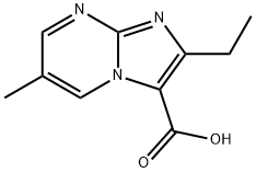 2-Ethyl-6-methylimidazo[1,2-a]pyrimidine-3-carboxylic acid Struktur