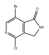 1H-Pyrrolo[3,4-c]pyridin-1-one, 7-bromo-4-chloro-2,3-dihydro- Struktur