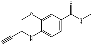 Benzamide, 3-methoxy-N-methyl-4-(2-propyn-1-ylamino)- Struktur