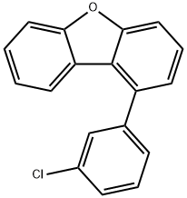 Dibenzofuran, 1-(3-chlorophenyl)- Struktur