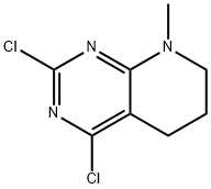 Pyrido[2,3-d]pyrimidine, 2,4-dichloro-5,6,7,8-tetrahydro-8-methyl- Struktur