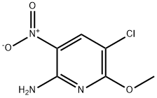 2-Amino-3-nitro-5-chloro-6-methoxypyridine Struktur