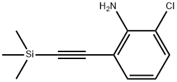 2-Chloro-6-[2-(trimethylsilyl)ethynyl]benzenamine Struktur