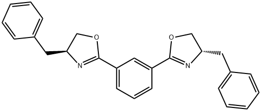 Oxazole, 2,2'-(1,3-phenylene)bis[4,5-dihydro-4-(phenylmethyl)-, (4S,4'S)- Struktur