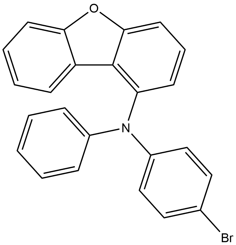 N-(4-Bromophenyl)-N-phenyldibenzo[b,d]furan-1-amine Struktur