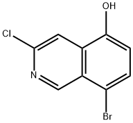 5-Isoquinolinol, 8-bromo-3-chloro- Struktur