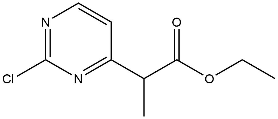 Ethyl 2-chloro-α-methyl-4-pyrimidineacetate Struktur