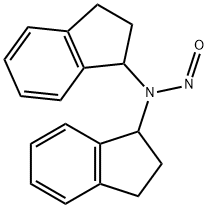 1H-Inden-1-amine, N-(2,3-dihydro-1H-inden-1-yl)-2,3-dihydro-N-nitroso- Struktur