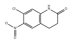 2(1H)-Quinolinone, 7-chloro-3,4-dihydro-6-nitro- Struktur