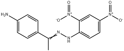 Ethanone, 1-(4-aminophenyl)-, 2-(2,4-dinitrophenyl)hydrazone Struktur