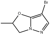 Pyrazolo[5,1-b]oxazole, 7-bromo-2,3-dihydro-2-methyl- Struktur