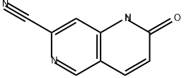 1,6-Naphthyridine-7-carbonitrile, 1,2-dihydro-2-oxo- Struktur