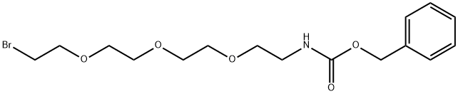 5,8,11-Trioxa-2-azatridecanoic acid, 13-bromo-, phenylmethyl ester Struktur