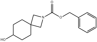 2-Azaspiro[3.5]nonane-2-carboxylic acid, 7-hydroxy-, phenylmethyl ester Struktur