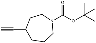 1,1-Dimethylethyl 4-ethynylhexahydro-1H-azepine-1-carboxylate Struktur