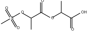 Propanoic acid, 2-[(methylsulfonyl)oxy]-, 1-carboxyethyl ester Struktur